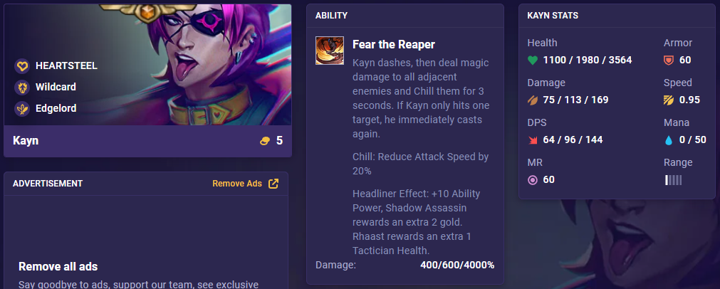 TFT Set 10 Kayn 14.1