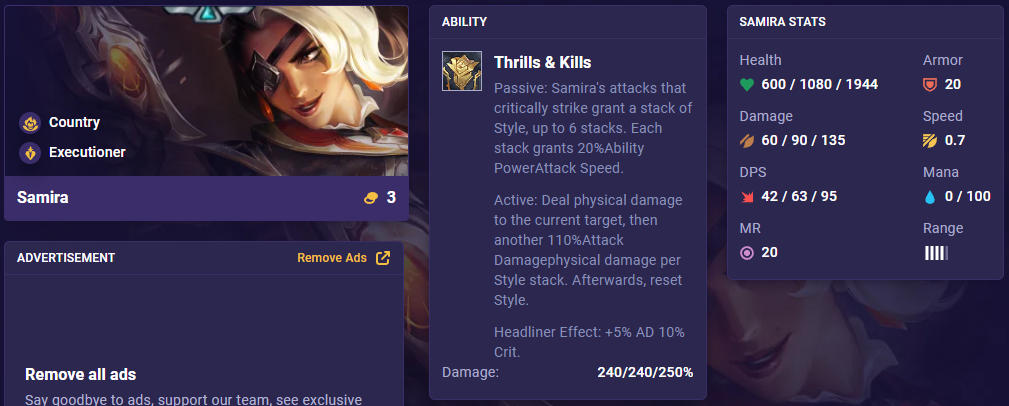 TFT Set 10 Samira 14.1