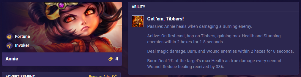 TFT Set 11 Ability Annie