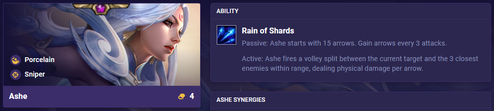 TFT Set 11 Ability Ashe
