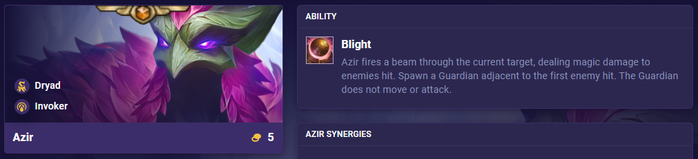 TFT Set 11 Ability Azir