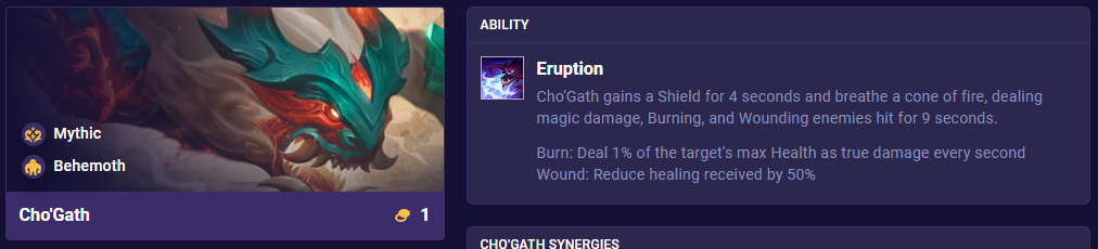 TFT Set 11 Ability Cho'Gath
