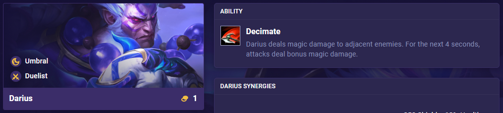 TFT Set 11 Ability Darius