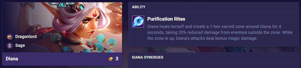 TFT Set 11 Ability Diana