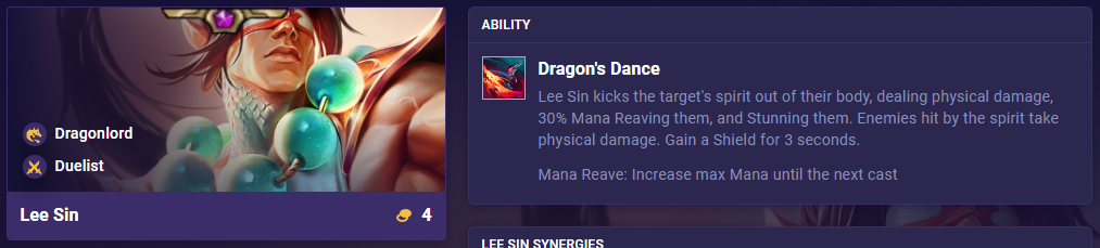 TFT Set 11 Ability Lee Sin