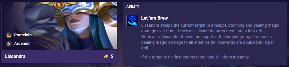 TFT Set 11 Ability Lissandra