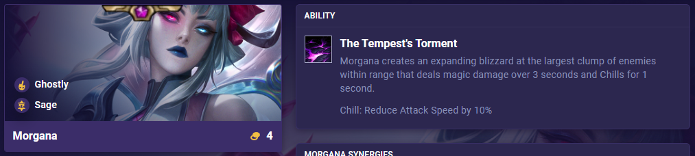 TFT Set 11 Ability Morgana