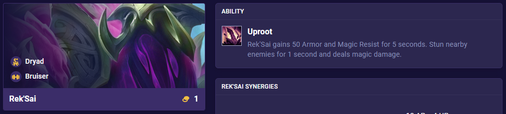 TFT Set 11 Ability Rek'Sai