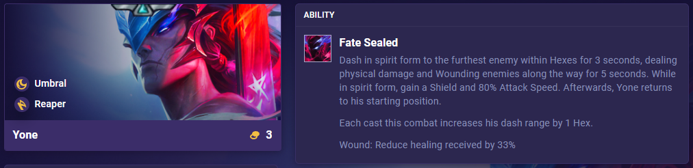 TFT Set 11 Ability Yone
