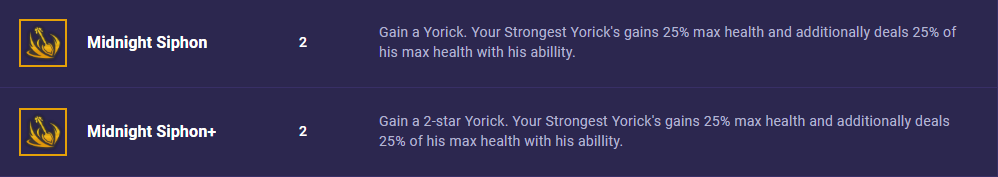 TFT Set 11 Midnight Siphon Augment