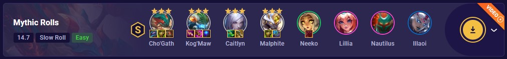 TFT Set 11 Mythic Rolls Team Comp Highlight