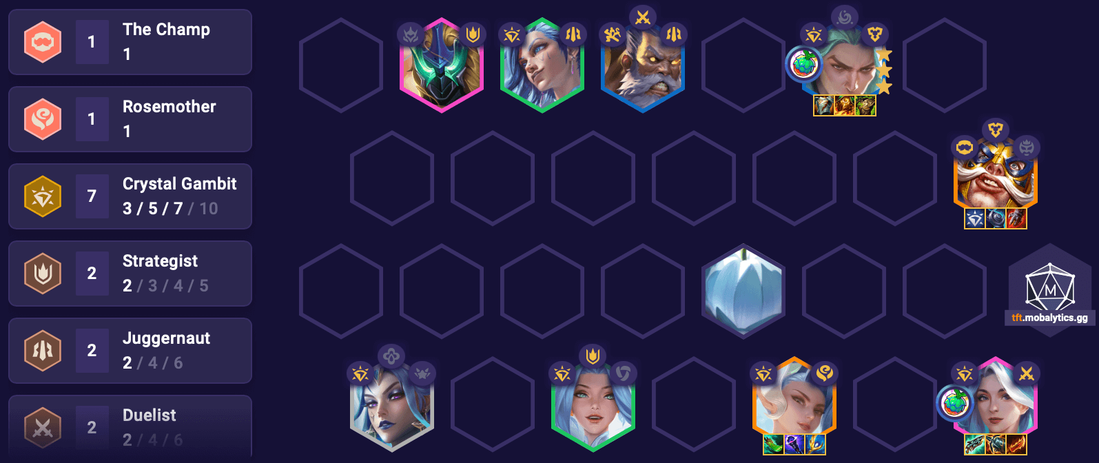 TFT Set 15 Crystal Gamble Builder