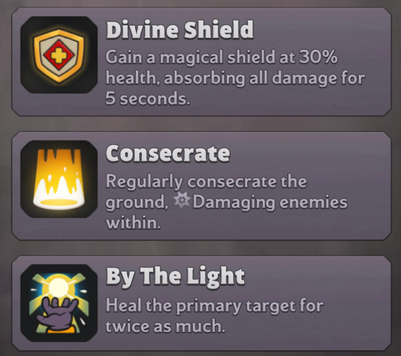 tirion fordring warcraft rumble talents