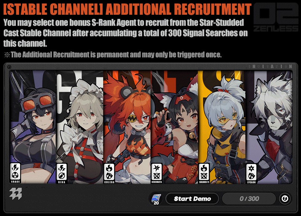Zenless Zone Zero S Rank Selector 300