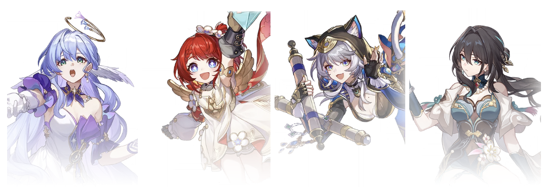 Robin, Tribbie, Cipher, Ruan Mei